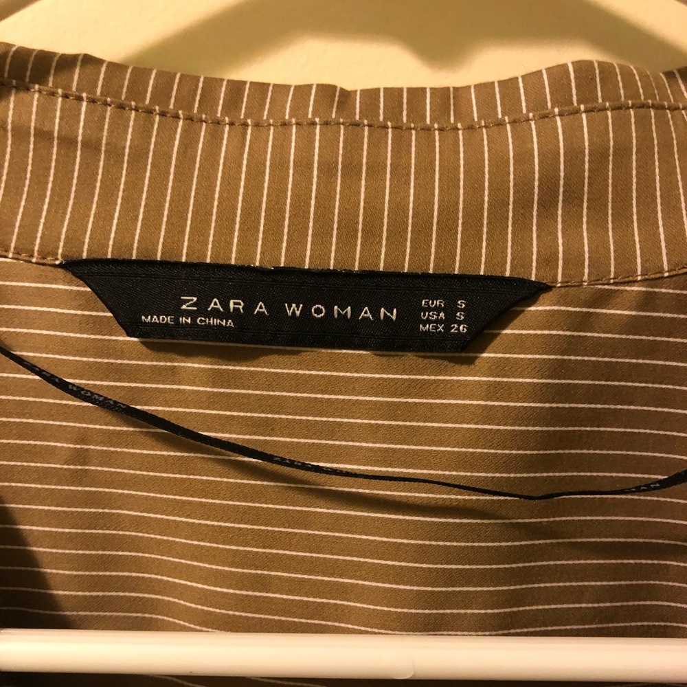Zara striped hi-lo blouse - Picture 2 of 7